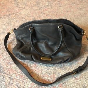 Large Marc Jacob’s purse, charcoal gray, gold hardware- excellent condition.